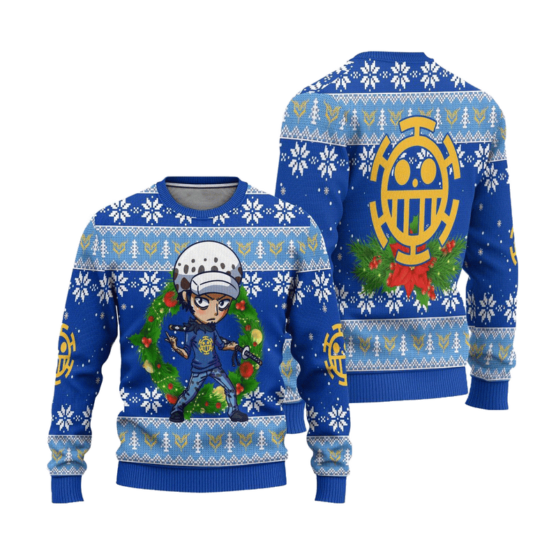 Law One Piece Anime Ugly Christmas Sweater Xmas Gift Nearkii