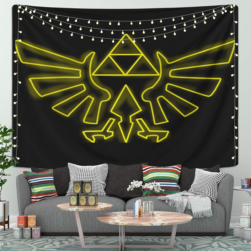 Legend Of Zelda Logo Tapestry Room Decor Nearkii