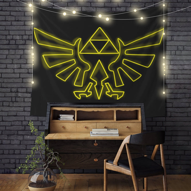 Legend Of Zelda Logo Tapestry Room Decor Nearkii
