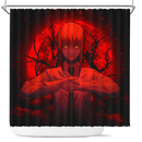 Makima Chainsaw Man Anime Moonlight Shower Curtain Nearkii