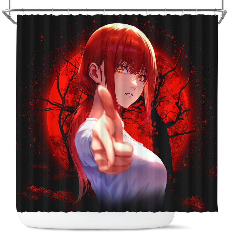 Makima Chainsaw Man 2 Moonlight Shower Curtain Nearkii