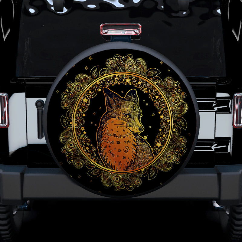 Mandala Fox Car Spare Tire Covers Gift For Campers Nearkii