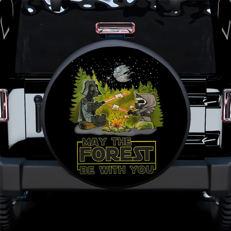 May The Forest Be With You Jeep Car Spare Tire Covers Gift For Campers Nearkii