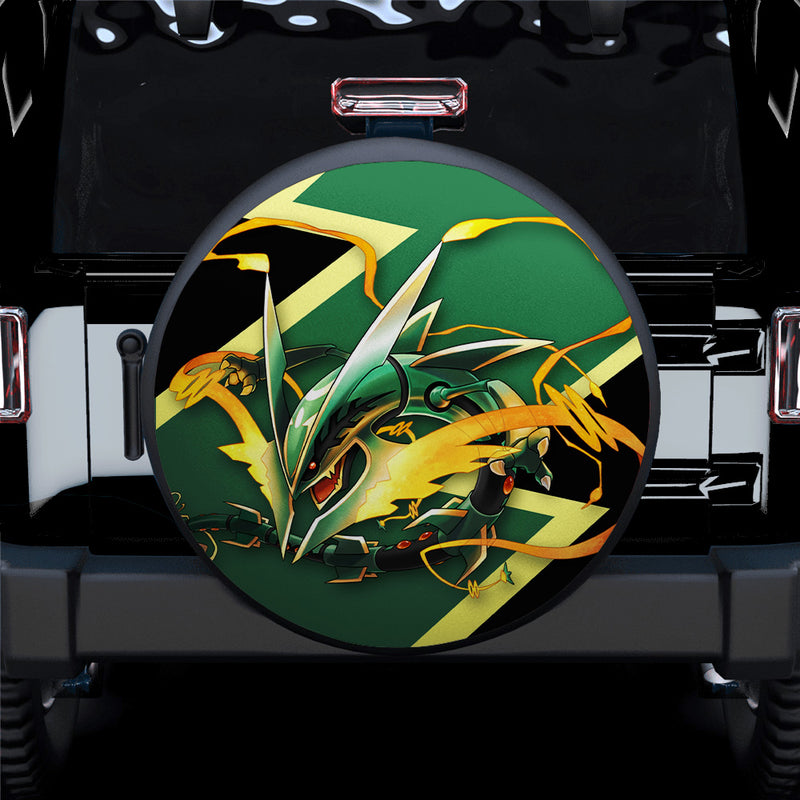 Mega Rayquaza x Pokemon Car Spare Tire Covers Gift For Campers Nearkii