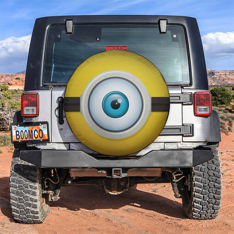 Minion Eye Ball Glasses Car Spare Tire Covers Gift For Campers Nearkii