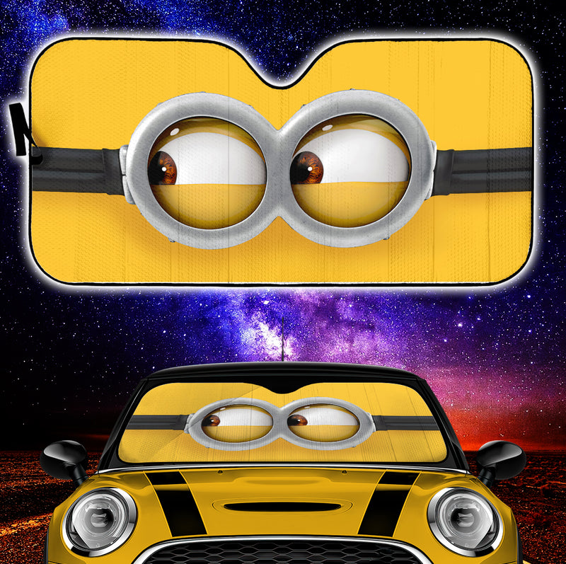 Minion Eyes Car Auto Sunshades Nearkii