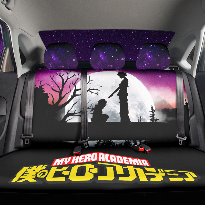My Hero Academia Moon Night Car Back Seat Covers Decor Protectors Nearkii