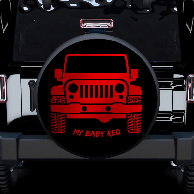 My Baby Red Jeep Car Spare Tire Covers Gift For Campers Nearkii