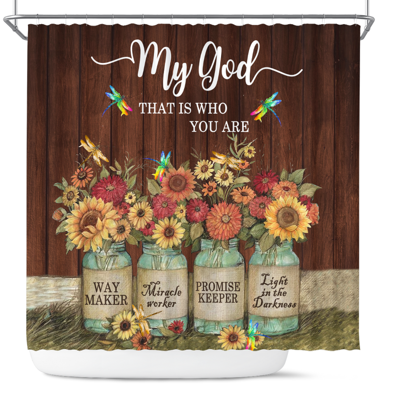 My God That Is Who You Are Shower Curtain Nearkii