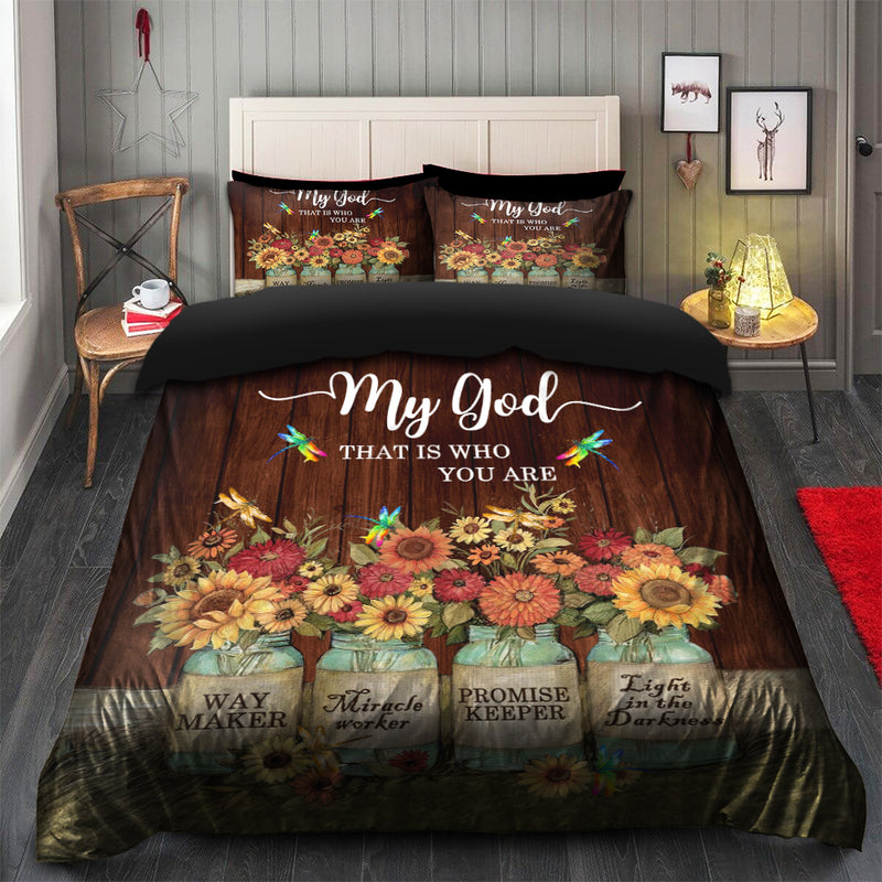 My God That Is Who You Are Bedding Set Duvet Cover And 2 Pillowcases Nearkii