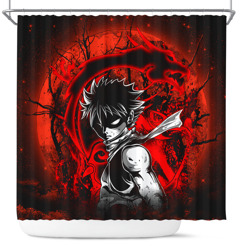 Natsu Dragonee Fairy Tale Moonlight Shower Curtain Nearkii