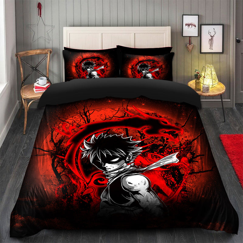 Natsu Dragonee Fairy Tale Moonlight Bedding Set Duvet Cover And 2 Pillowcases Nearkii