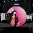 Nezuko Demon Slayer Anime Car Spare Tire Covers Gift For Campers Nearkii