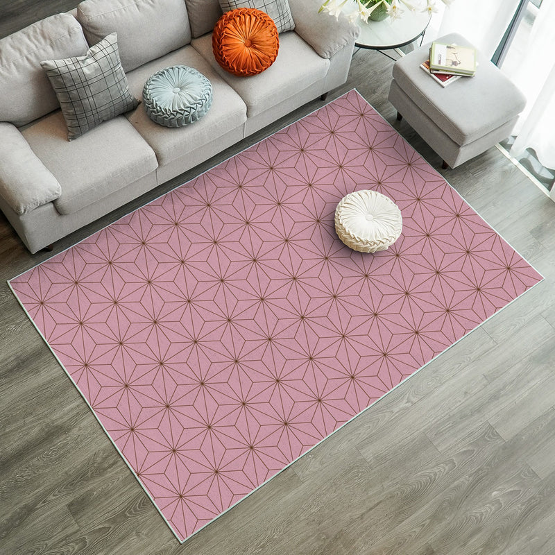 Nezuko Haori Pattern Demon Slayer Kimetsu No Yaiba Rectangular Area Ru