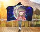 Nezuko Demon slayer Love You To The Moon Galaxy Economy Hooded Blanket Nearkii