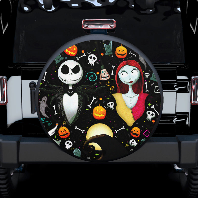 Nightmare Before Christmas Jack And Sally Spare Tire Covers Gift For Campers Nearkii