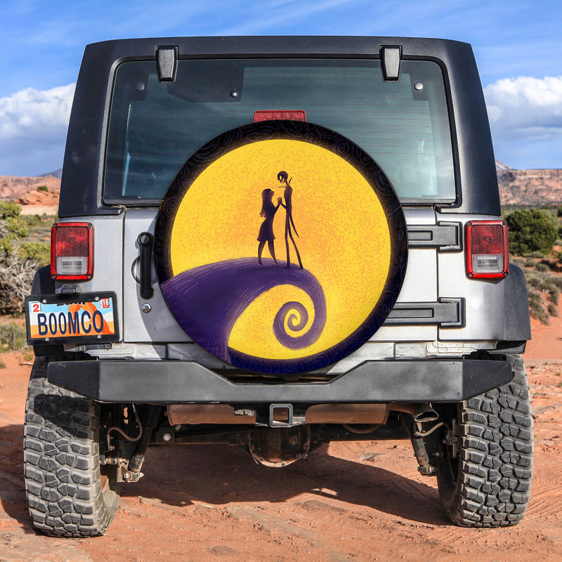 Nightmare Before Christmas Moon Jack And Sally Spare Tire Cover Gift For Campers Nearkii