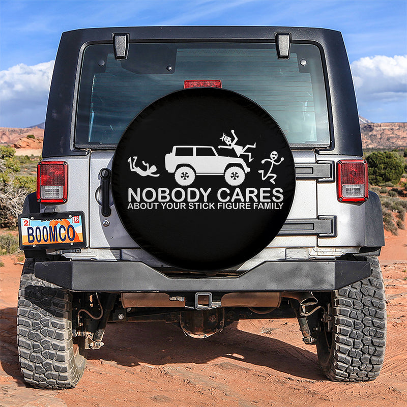 Nobody Cares Funny Jeep Car Spare Tire Covers Gift For Campers Nearkii