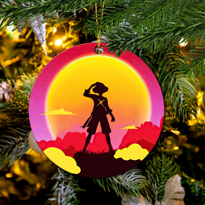 One Piece Sunset Mica Ornament Perfect Gift For Holiday Nearkii