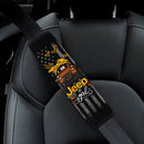 Halloween American Flag Orange Jeep Girl Car Seat Belt Cover Custom Car Accessories Nearkii