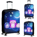 Owl Cute Night Travel Luggage Cover Suitcase Protector Nearkii