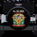 All You Need Is Love Jeep Car Spare Tire Cover Gift For Campers Nearkii