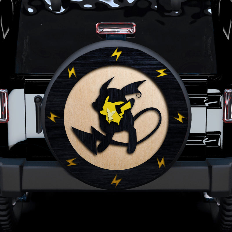 Pikachu Evolution Pokemon Jeep Car Spare Tire Covers Gift For Campers Nearkii