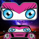 Pink Cute Eyes Cartoon Auto Sun Shades Nearkii