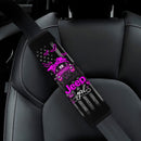 Halloween American Flag Pink Jeep Girl Car Seat Belt Cover Custom Car Accessories Nearkii