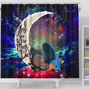 Pokemon Mudkip Love You To The Moon Galaxy Shower Curtain Nearkii