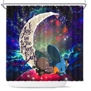 Pokemon Mudkip Love You To The Moon Galaxy Shower Curtain Nearkii