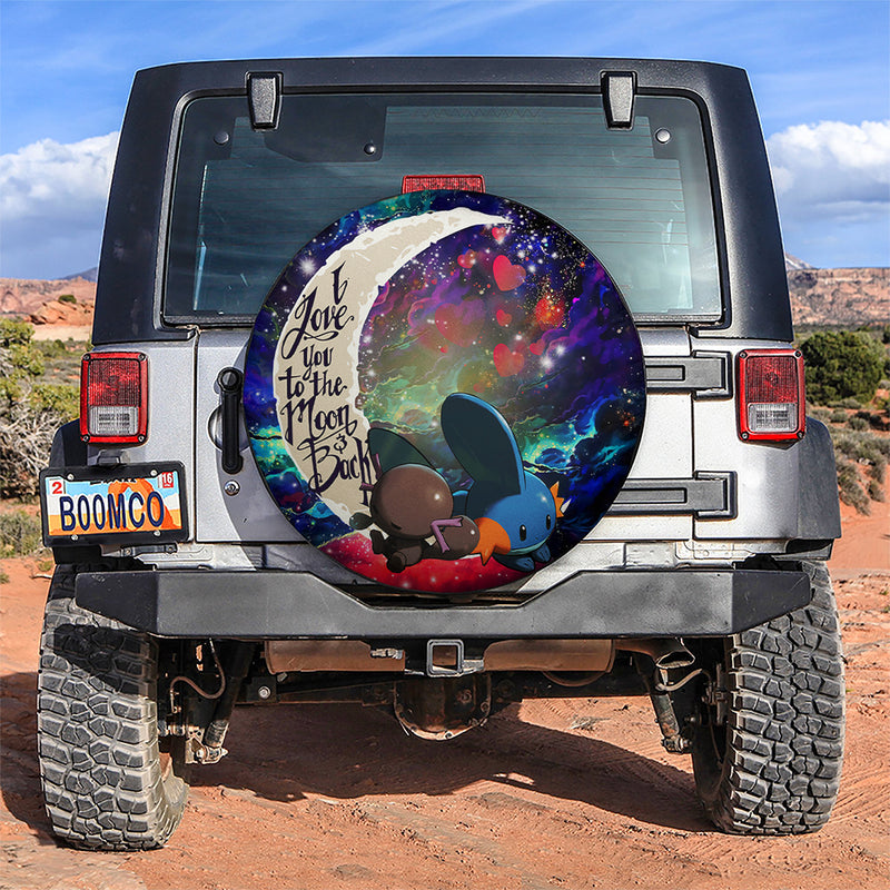 Pokemon Mudkip Love You To The Moon Galaxy Car Spare Tire Covers Gift For Campers Nearkii