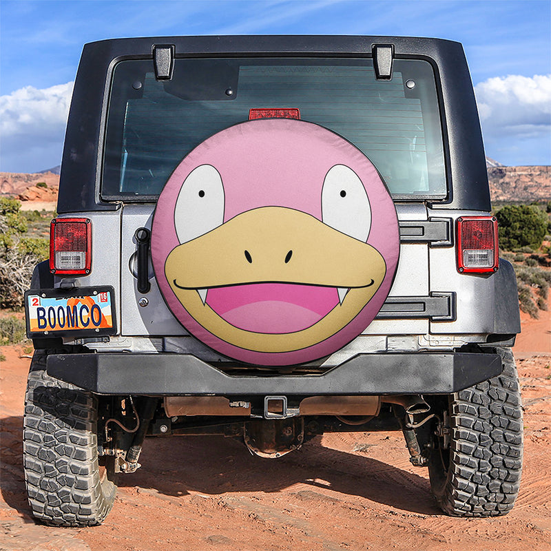 Pokemon Slowpoke Cute Pink Car Spare Tire Covers Gift For Campers Nearkii