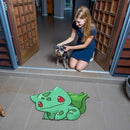 Cute Bulbasaur Custom Shape Rubber Doormat Home Decor