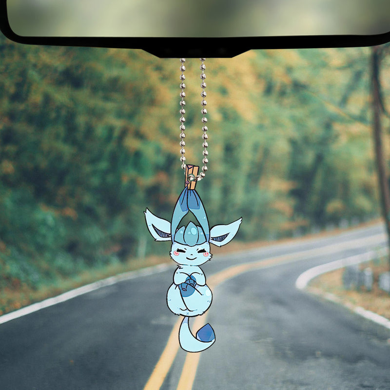 Cute Pokemon Glaceon Eeveelution Car Ornament Custom Car Accessories Decorations