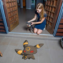 Umbreon Eevee Evolution Custom Shape Rubber Doormat Home Decor
