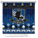 Premium Ravenclaw Harry Potter Christmas Shower Curtain Nearkii