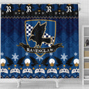 Premium Ravenclaw Harry Potter Christmas Shower Curtain Nearkii