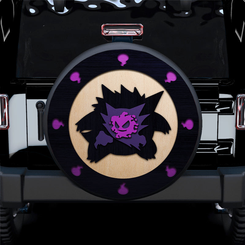 Gengar Pokemon Evolution Jeep Car Spare Tire Covers Gift For Campers Nearkii