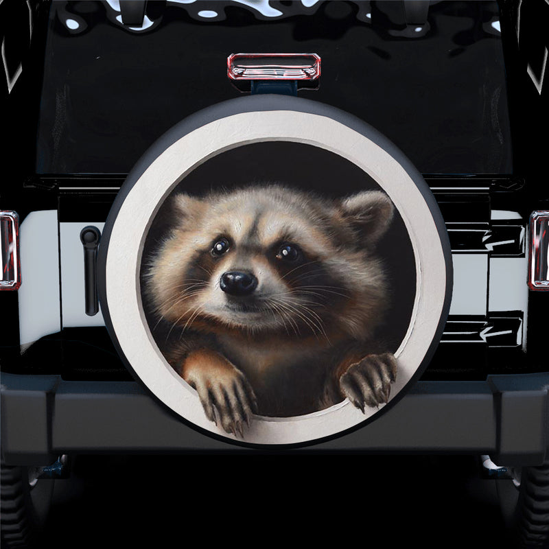 Racoon Jeep Car Spare Tire Cover Gift For Campers Nearkii