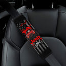 Halloween American Flag Red Jeep Girl Car Seat Belt Cover Custom Car Accessories Nearkii