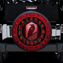 Viking Raven Car Spare Tire Cover Gift For Campers Nearkii