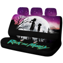 Rick And Morty Moon Night Car Back Seat Covers Decor Protectors Nearkii