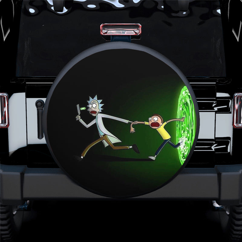 Rick Morty Run Funny Spare Tire Covers Gift For Campers Nearkii