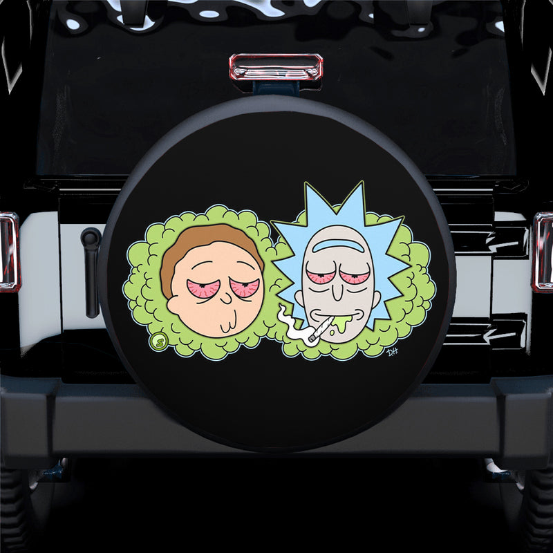 Rick Morty Funny Face Spare Tire Covers Gift For Campers Nearkii