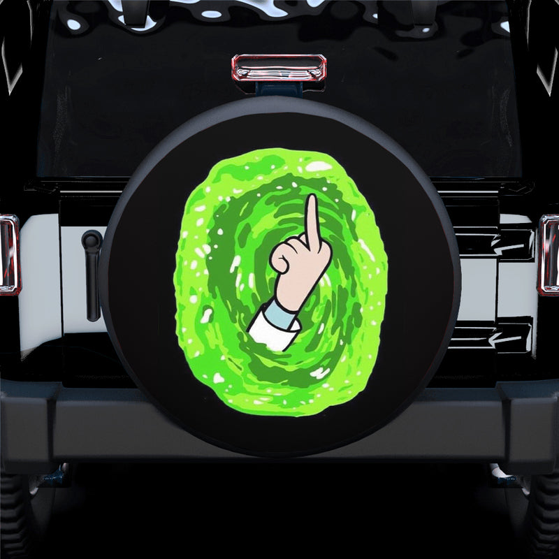 Rick Morty Funny Finger Face Spare Tire Covers Gift For Campers Nearkii