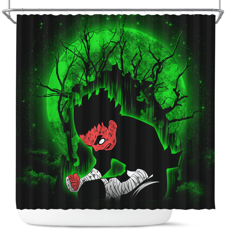 Rock Lee Power Up Moonlight Shower Curtain Nearkii