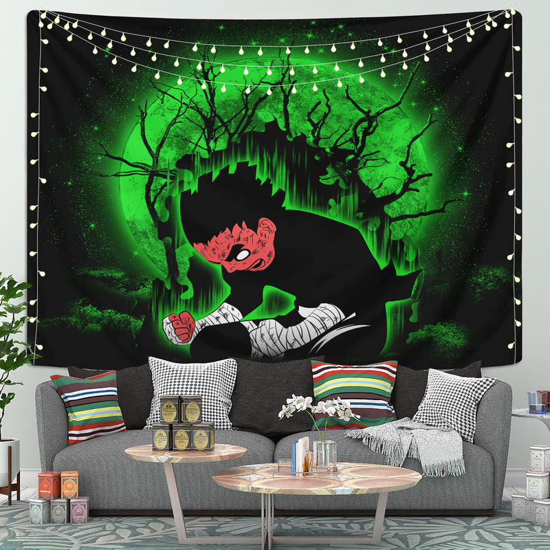 Rock Lee Power Up Moonlight Tapestry Room Decor Nearkii