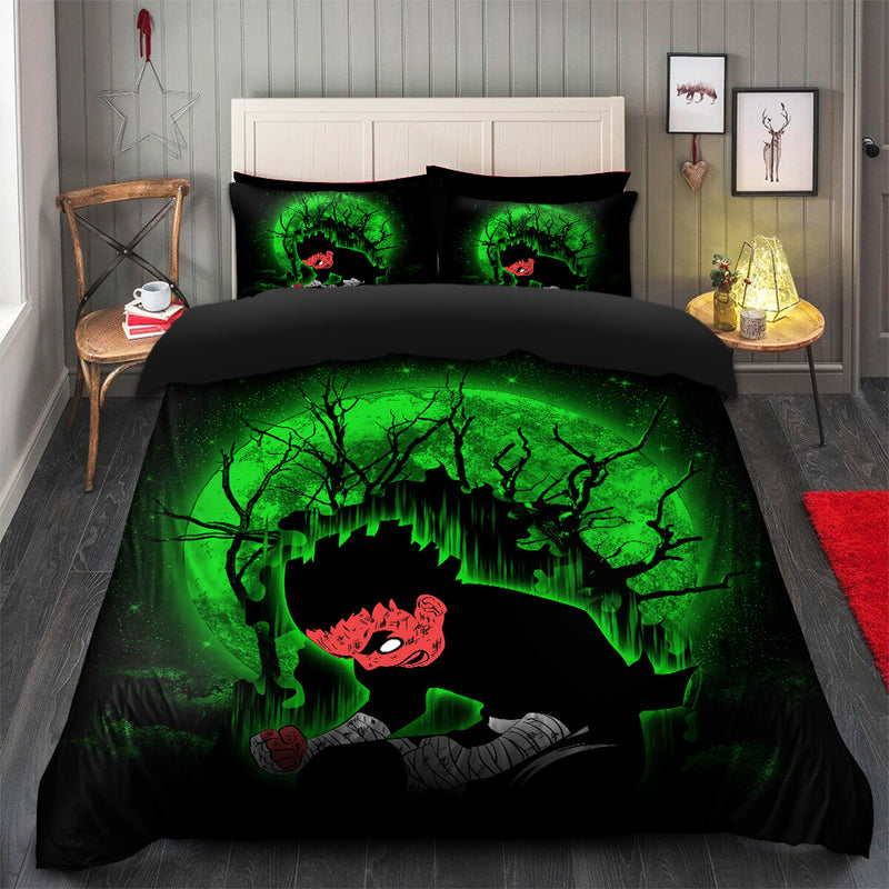 Rock Lee Power Up Moonlight Bedding Set Duvet Cover And 2 Pillowcases Nearkii