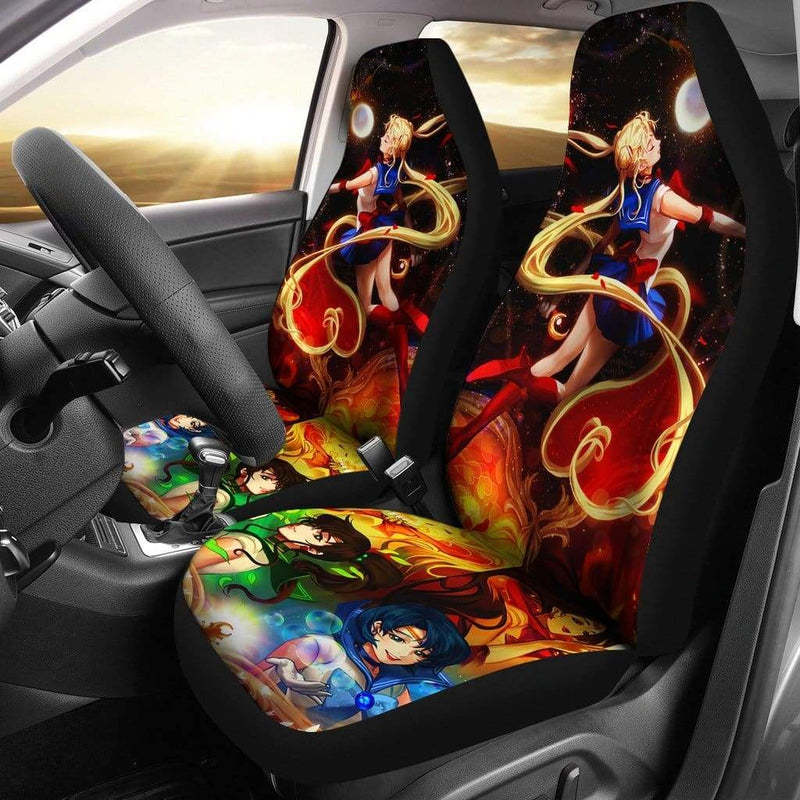 Sailor Moon Car Premium Custom Car Seat Covers Decor Protectors Nearkii